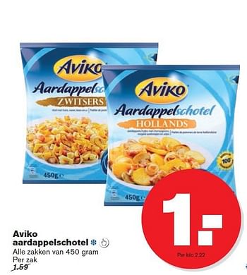 Aanbiedingen Aviko aardappelschotel - Aviko - Geldig van 10/09/2014 tot 16/09/2014 bij Hoogvliet