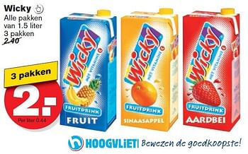 Aanbiedingen Wicky - Wicky - Geldig van 10/09/2014 tot 16/09/2014 bij Hoogvliet