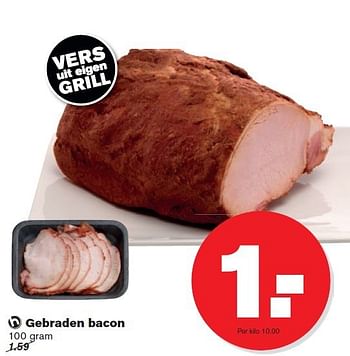 Aanbiedingen Gebraden bacon - Huismerk - Hoogvliet - Geldig van 10/09/2014 tot 16/09/2014 bij Hoogvliet