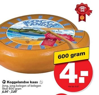 Aanbiedingen Koggelandse kaas jong, jong belegen of belegen - Huismerk - Hoogvliet - Geldig van 10/09/2014 tot 16/09/2014 bij Hoogvliet