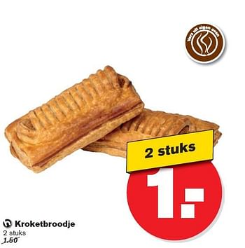 Aanbiedingen Kroketbroodje - Huismerk - Hoogvliet - Geldig van 10/09/2014 tot 16/09/2014 bij Hoogvliet