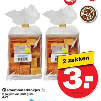 Aanbiedingen Roomboterblokjes - Huismerk - Hoogvliet - Geldig van 10/09/2014 tot 16/09/2014 bij Hoogvliet