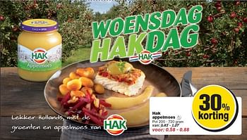 Aanbiedingen Hak appelmoes - Hak - Geldig van 10/09/2014 tot 16/09/2014 bij Hoogvliet