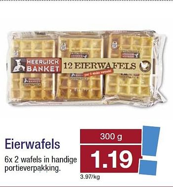 Aanbiedingen Eierwafels - Heerlijck Banket - Geldig van 10/09/2014 tot 16/09/2014 bij Aldi