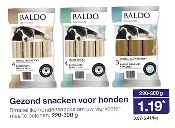Aanbiedingen Gezond snacken voor honden - Balbo - Geldig van 10/09/2014 tot 16/09/2014 bij Aldi