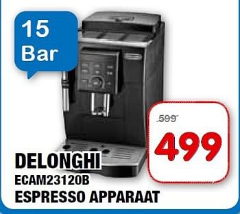 Aanbiedingen Delonghi ecam23120b espresso apparaat - Delonghi - Geldig van 10/09/2014 tot 21/09/2014 bij Maxwell