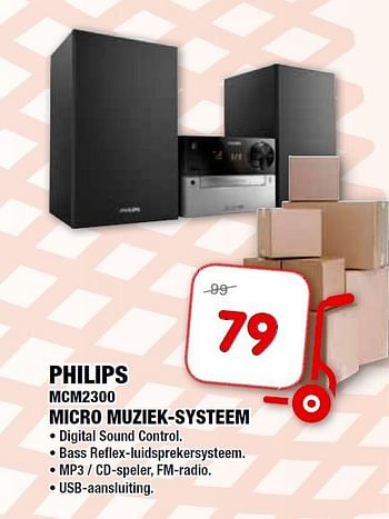 Aanbiedingen Philips mcm2300 micro muziek-systeem - Philips - Geldig van 10/09/2014 tot 21/09/2014 bij Maxwell