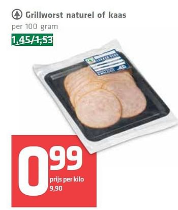Aanbiedingen Grillworst naturel of kaas - Spar - Geldig van 11/09/2014 tot 17/09/2014 bij Spar