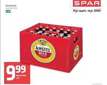 Aanbiedingen Amstel pils - Amstel - Geldig van 11/09/2014 tot 17/09/2014 bij Spar