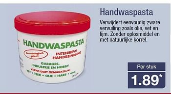 Aanbiedingen Handwaspasta - Huismerk - Aldi - Geldig van 13/09/2014 tot 16/09/2014 bij Aldi