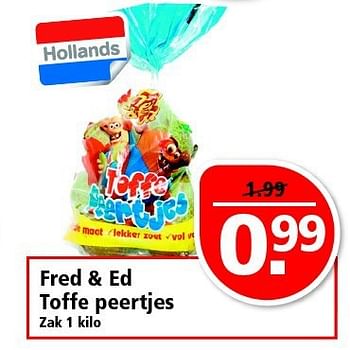 Aanbiedingen Fred + ed toffe peertjes - Fred &amp; Ed - Geldig van 14/09/2014 tot 20/09/2014 bij Plus
