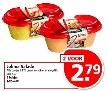 Aanbiedingen Johma salade - Johma - Geldig van 14/09/2014 tot 20/09/2014 bij Plus