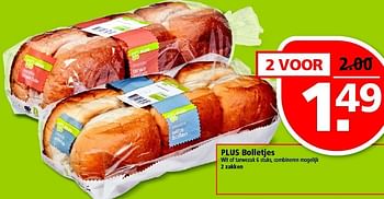 Aanbiedingen Plus bolletjes - Huismerk - Plus - Geldig van 14/09/2014 tot 20/09/2014 bij Plus