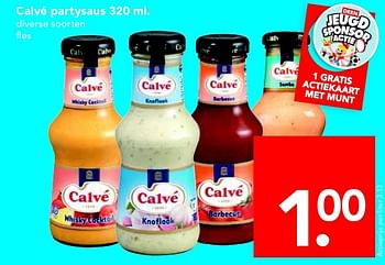 Aanbiedingen Calvé partysaus - Calve - Geldig van 14/09/2014 tot 20/09/2014 bij Deen Supermarkten