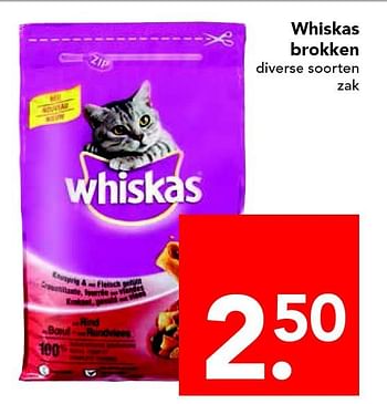 Aanbiedingen Whiskas brokken - Whiskas - Geldig van 14/09/2014 tot 20/09/2014 bij Deen Supermarkten