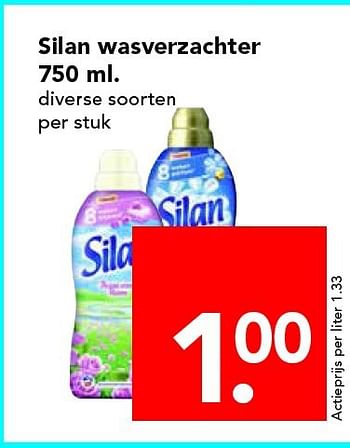 Aanbiedingen Silan wasverzachter - Silan - Geldig van 14/09/2014 tot 20/09/2014 bij Deen Supermarkten