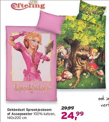 Aanbiedingen Dekbedset sprookjesboom of assepoester - Huismerk - Leen Bakker - Geldig van 14/09/2014 tot 24/09/2014 bij Leen Bakker