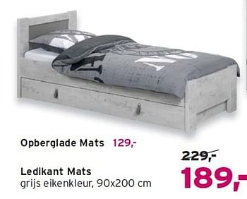 Aanbiedingen Ledikant mats - Huismerk - Leen Bakker - Geldig van 14/09/2014 tot 24/09/2014 bij Leen Bakker