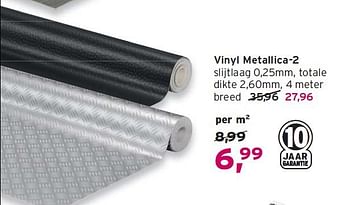 Aanbiedingen Vinyl metallica-2 - Huismerk - Leen Bakker - Geldig van 14/09/2014 tot 24/09/2014 bij Leen Bakker