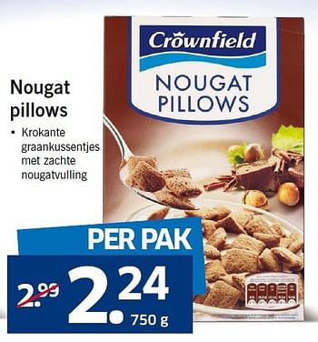 Aanbiedingen Nougat pillows - Crownfield - Geldig van 15/09/2014 tot 21/09/2014 bij Lidl