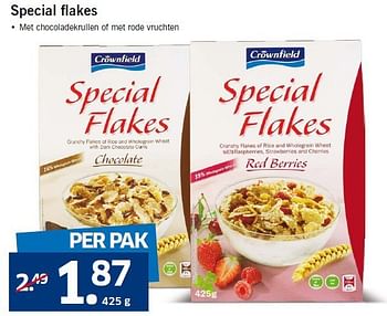 Aanbiedingen Special flakes - Crownfield - Geldig van 15/09/2014 tot 21/09/2014 bij Lidl