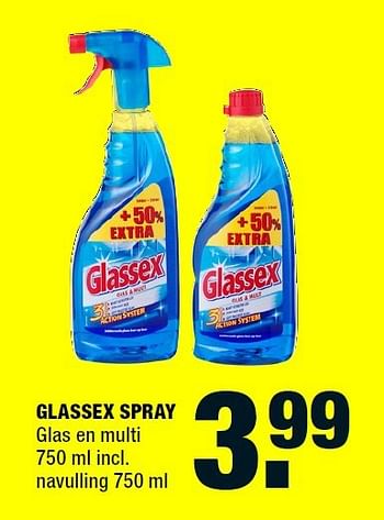 Aanbiedingen Glassex spray glas en multi - Glassex - Geldig van 15/09/2014 tot 21/09/2014 bij Big Bazar