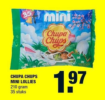 Aanbiedingen Chupa chups mini lollies - Chupa Chups - Geldig van 15/09/2014 tot 21/09/2014 bij Big Bazar