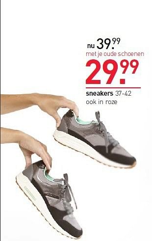 Aanbiedingen Sneakers ook in roze - Huismerk - Scapino - Geldig van 15/09/2014 tot 28/09/2014 bij Scapino
