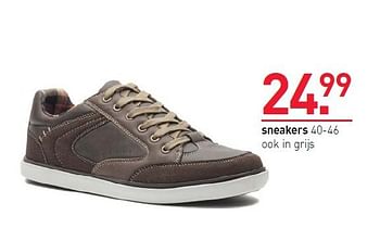Aanbiedingen Sneakers ook in grijs - Huismerk - Scapino - Geldig van 15/09/2014 tot 28/09/2014 bij Scapino