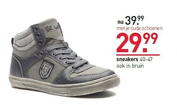 Aanbiedingen Sneakers ook in bruin - Huismerk - Scapino - Geldig van 15/09/2014 tot 28/09/2014 bij Scapino