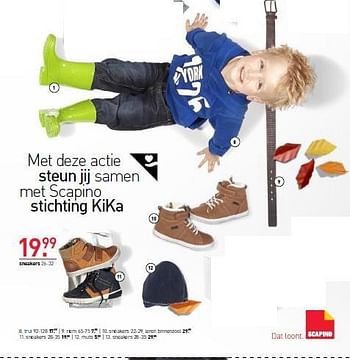 Aanbiedingen Sneakers - Huismerk - Scapino - Geldig van 15/09/2014 tot 28/09/2014 bij Scapino