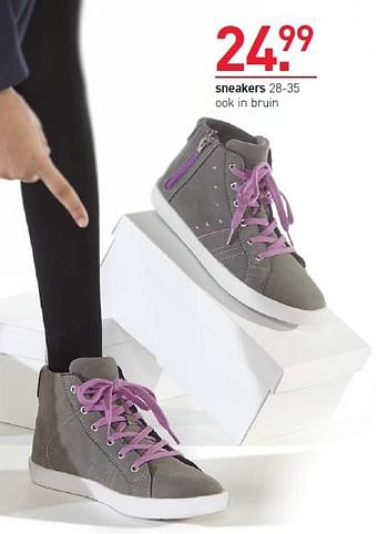 Aanbiedingen Sneakers ook in bruin - Huismerk - Scapino - Geldig van 15/09/2014 tot 28/09/2014 bij Scapino