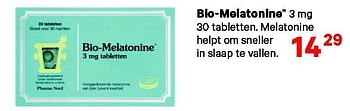 Aanbiedingen Bio-melatonine melatonine helpt om sneller in slaap te vallen - Pharma Nord - Geldig van 15/09/2014 tot 28/09/2014 bij Etos
