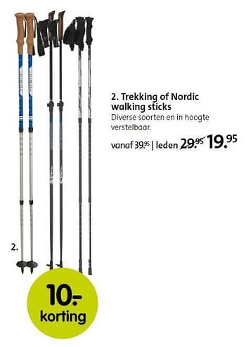 Aanbiedingen Trekking of nordic walking sticks - Huismerk - ANWB - Geldig van 15/09/2014 tot 28/09/2014 bij ANWB