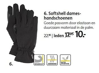 Aanbiedingen Softshell dameshandschoenen - Huismerk - ANWB - Geldig van 15/09/2014 tot 28/09/2014 bij ANWB
