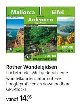 Aanbiedingen Rother wandelgidsen pocketmode met gedetailleerde wandelkaarten - Huismerk - ANWB - Geldig van 15/09/2014 tot 28/09/2014 bij ANWB