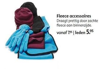 Aanbiedingen Fleece accessoires draagt prettig door zachte fleece aan binnenzijde - Huismerk - ANWB - Geldig van 15/09/2014 tot 28/09/2014 bij ANWB