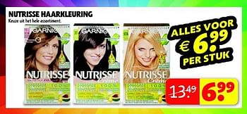 Aanbiedingen Nutrisse haarkleuring - Garnier - Geldig van 16/09/2014 tot 21/09/2014 bij Kruidvat