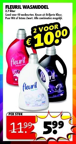 Aanbiedingen Fleuril wasmiddel - Fleuril - Geldig van 16/09/2014 tot 21/09/2014 bij Kruidvat