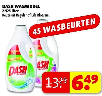 Aanbiedingen Dash wasmiddel - Dash - Geldig van 16/09/2014 tot 21/09/2014 bij Kruidvat