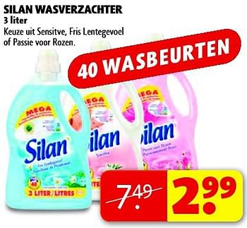 Aanbiedingen Silan wasverzachter - Silan - Geldig van 16/09/2014 tot 21/09/2014 bij Kruidvat