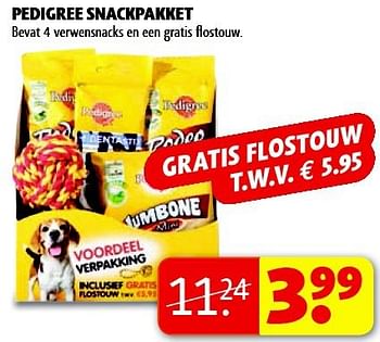 Aanbiedingen Pedigree snackpakket - Pedigree - Geldig van 16/09/2014 tot 21/09/2014 bij Kruidvat