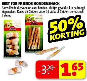 Aanbiedingen Best for friends hondensnack - Huismerk - Kruidvat - Geldig van 16/09/2014 tot 21/09/2014 bij Kruidvat