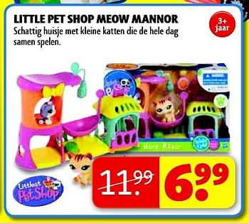 Aanbiedingen Little pet shop meow mannor - Littlest PetShop - Geldig van 16/09/2014 tot 21/09/2014 bij Kruidvat