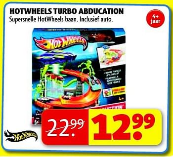Aanbiedingen Hotwheels turbo abducation - Hot Wheels - Geldig van 16/09/2014 tot 21/09/2014 bij Kruidvat
