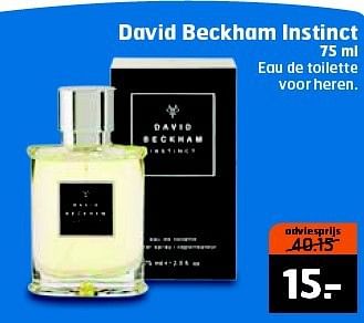 Aanbiedingen David beckham instinct - David Beckham - Geldig van 16/09/2014 tot 21/09/2014 bij Trekpleister