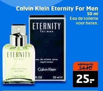 Aanbiedingen Calvin klein eternity for men - Calvin Klein - Geldig van 16/09/2014 tot 21/09/2014 bij Trekpleister