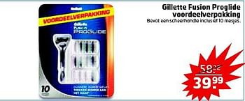 Aanbiedingen Gillette fusion proglide voordeelverpakking - Gillette - Geldig van 16/09/2014 tot 21/09/2014 bij Trekpleister