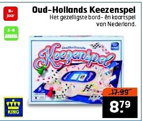 Aanbiedingen Oud-hollands keezenspel - King - Geldig van 16/09/2014 tot 21/09/2014 bij Trekpleister