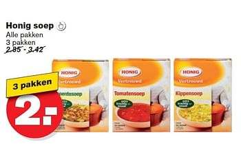 Aanbiedingen Honig soep - Honig - Geldig van 17/09/2014 tot 23/09/2014 bij Hoogvliet